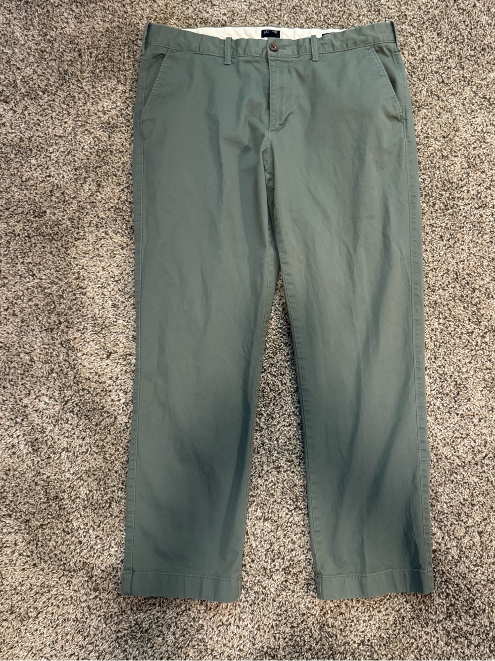 J. Crew Men's Sage Green Chino Pants